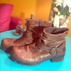 BareTraps Distressed Leather Boots